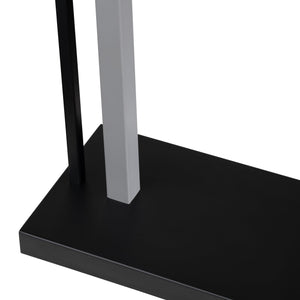 Crestview Collection 29"H Sleek Metal Table Lamp With Modern Geometric Design, White Shade & 150w Bulb Capacity   Cvazer189