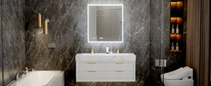 English Elm 30*32 Inch Led Medicine Cabinet with Anti-fog Gfci Outlet and Stepless Dimming Mirror W637P349459
