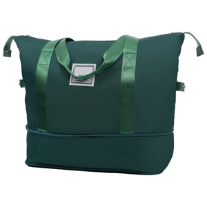 English Elm Luggage 5 Piece Hardside Abs Set with Front Access Carry on and Tsa Spinner Wheels Dark Green N732P391544M