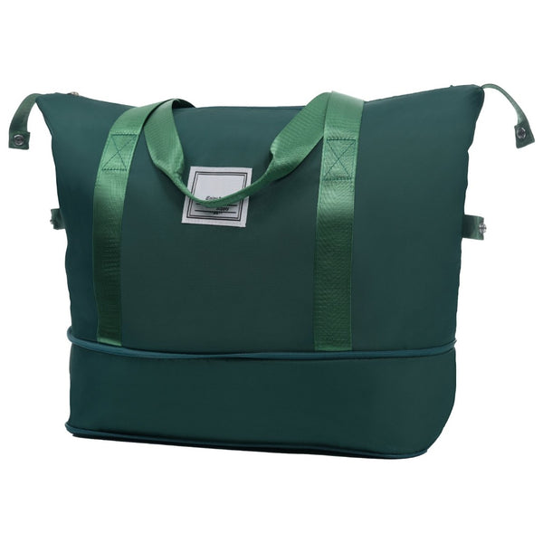 English Elm Luggage 5 Piece Hardside Abs Set with Front Access Carry on and Tsa Spinner Wheels Dark Green N732P391544M
