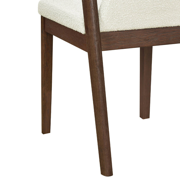English Elm Christopher Knight Home® - Upholstered Backrest Armless Dining Chairs - Sleek Mid-Century Fabric Seats on Durable Oak Frame, 300lb Capacity Camel,Walnut N771P346002V