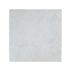 English Elm Christopher Knight Home® - 19.25'' Classic Square Flower Stand Pedestal in Antique White – Durable MGO Plant Display, No Assembly Needed N772P334166W