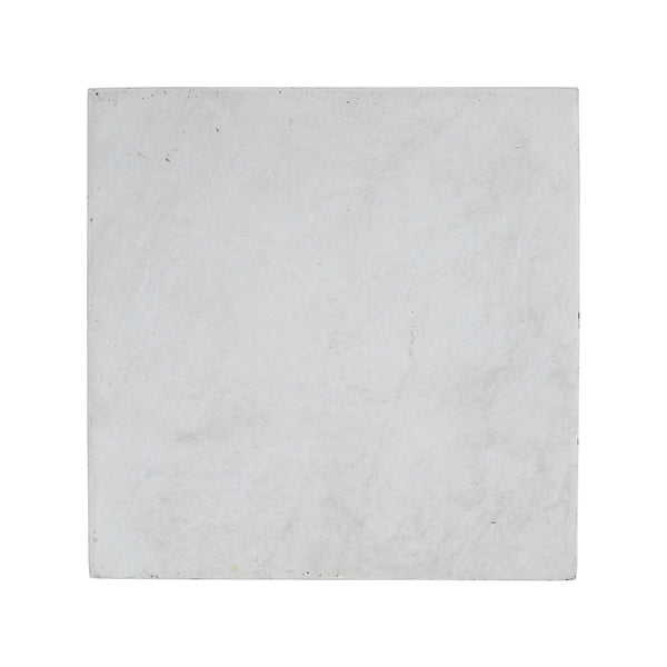 English Elm Christopher Knight Home® - 19.25'' Classic Square Flower Stand Pedestal in Antique White – Durable MGO Plant Display, No Assembly Needed N772P334166W