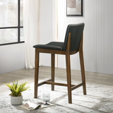 English Elm Ashcroft Furniture - Shannon Counter Chair In Black Vegan Leather