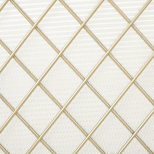 English Elm Christopher Knight Home® - FIRE Amiyah 3-Panel Iron Fireplace Screen - Decorative Protective Mesh Shield for Hearth Safety and Style Gold 61127.00GLD