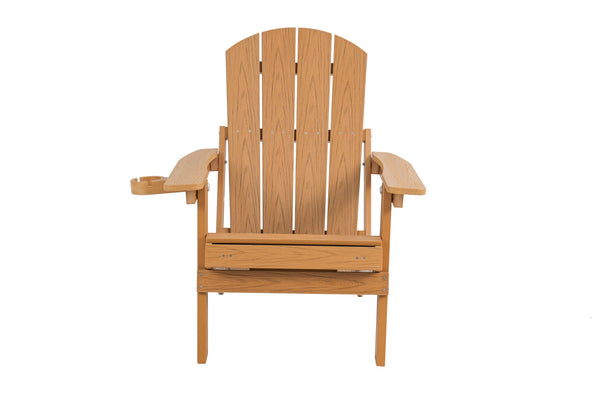 English Elm Lounge Chair: Teak Wood Finish, All-Weather Comfort, Foldable Design & Durable Hips For Year-Round Use W2085P362404