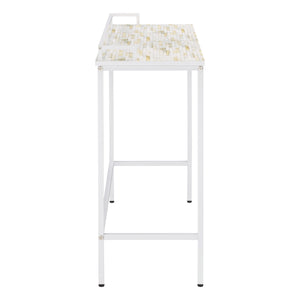 OSP Home Furnishings Brighton Console Table Mosaic/White