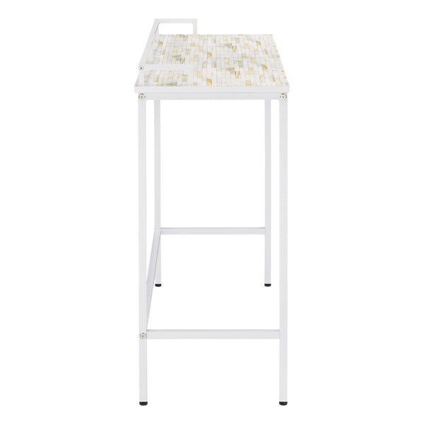OSP Home Furnishings Brighton Console Table Mosaic/White