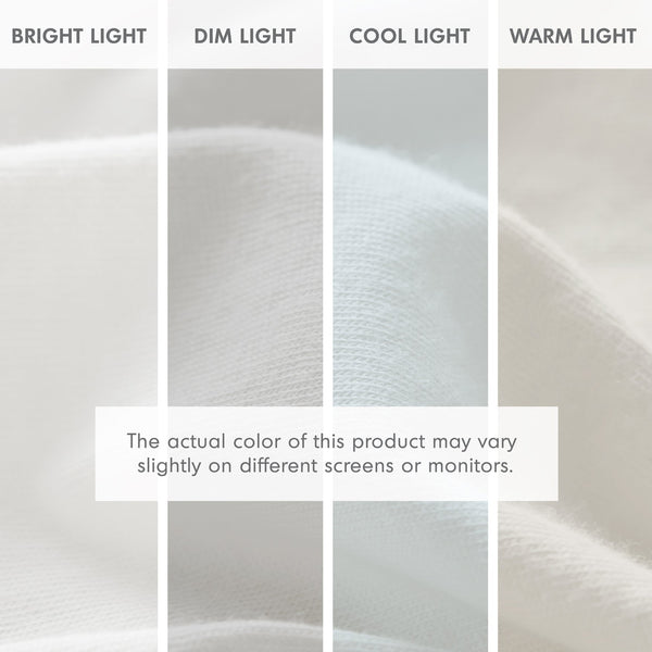 JLA Home Intelligent Design - All Season Sheet Set Jersey Knit Cotton Blend — Breathable, Year-Round Comfort with Easy Care and Fit White ID20-688