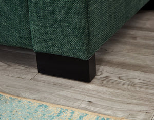 English Elm 93.7" Modern Living Room Sofa with Cup Holder & Hidden Storage, Upholstered Polyester, Durable Frame Green W1097S00195