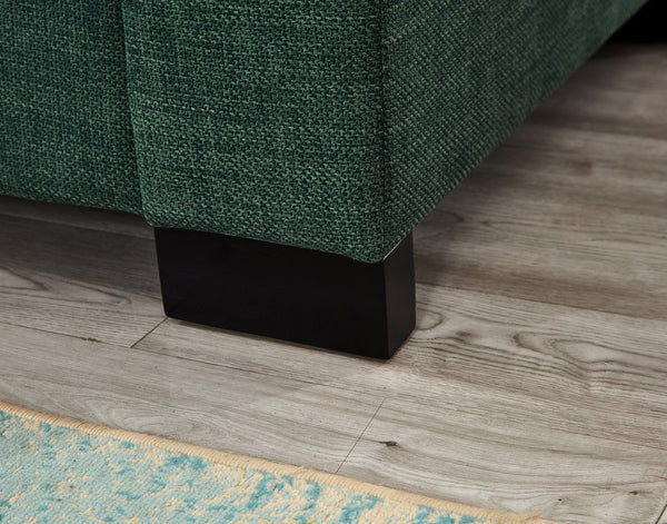 English Elm 93.7" Modern Living Room Sofa with Cup Holder & Hidden Storage, Upholstered Polyester, Durable Frame Green W1097S00195