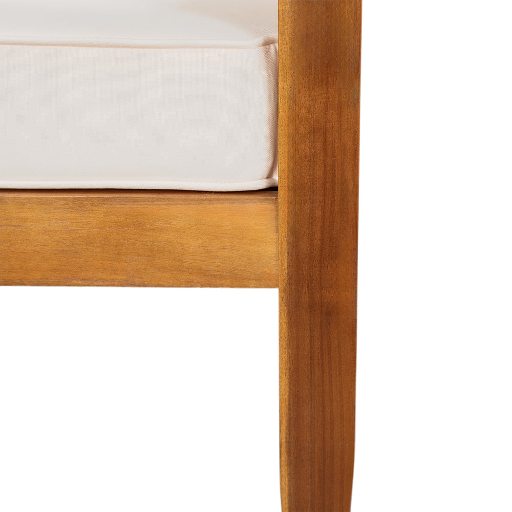 English Elm Christopher Knight Home® - Aston Right-Side Two-Seater Sofa - Weather-Resistant Acacia Wood With Removable Cushions For Comfort N773P252038B