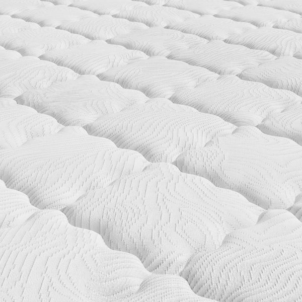 English Elm Queen Hybrid Mattress Euro Top Gel Foam Pocketed Coils Medium Firm 12 Inch Profile B372P396154