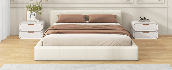 English Elm Christopher Knight Home® - [Stylish Beige Upholstered Bed] - Modern Elegance Meets Durability For Ultimate Bedroom Comfort! N769P241238K