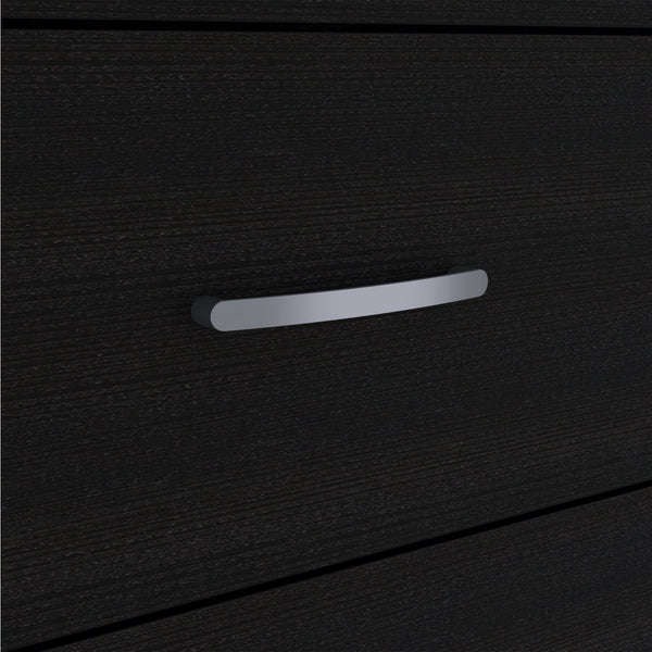 English Elm Cambridge Three Drawers Dresser with Wenge Finish, Engineered Wood, Space-Saving Design & Easy Assembly Black 36 L x 20 W x 7 H B128P148892