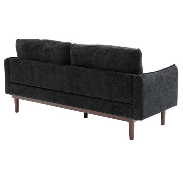 English Elm Modern Chenille Loveseat with Pocket Spring Cushions and Rubberwood Legs for Living Room N763P347228B
