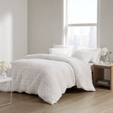 N Natori Cocoon Casual 3 Piece Quilt Top Comforter Mini Set NS10-3653 White