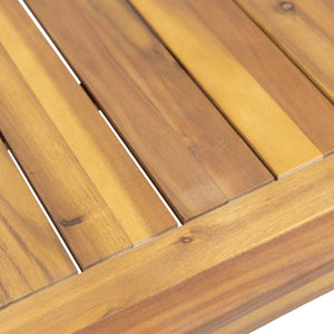 English Elm Christopher Knight Home® - Teak Acacia Wood 4-Piece Outdoor Chat Set with Water-Resistant Cream Cushions, Shutter Slat Design 70692.00-2_70844.00