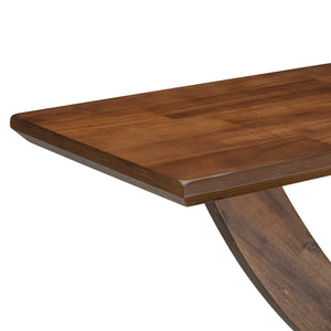 English Elm Mirod 57 Inch Acacia Veneer Console Table with Cross Leg Base for Entryway Brown N760P214643D