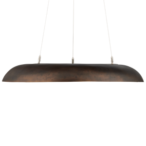 Tairagai Chandelier - Contemporary LED Illumination with Stunning Laminated Shells & Bronze Finish