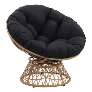 OSP Home Furnishings Papasan Chair Black
