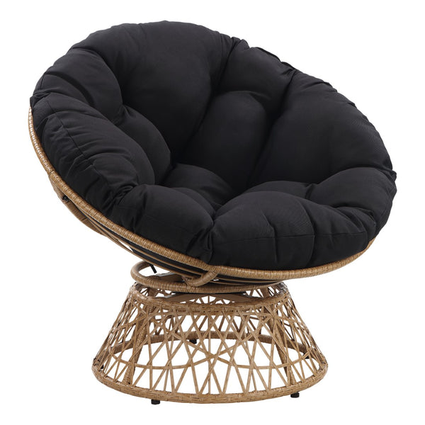 OSP Home Furnishings Papasan Chair Black