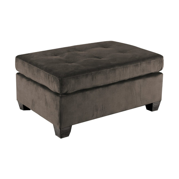 English Elm 2-piece Tufted Microfiber Sectional Reversible Chaise Pocket Coil Modern Living Room Chocolate B011S01325