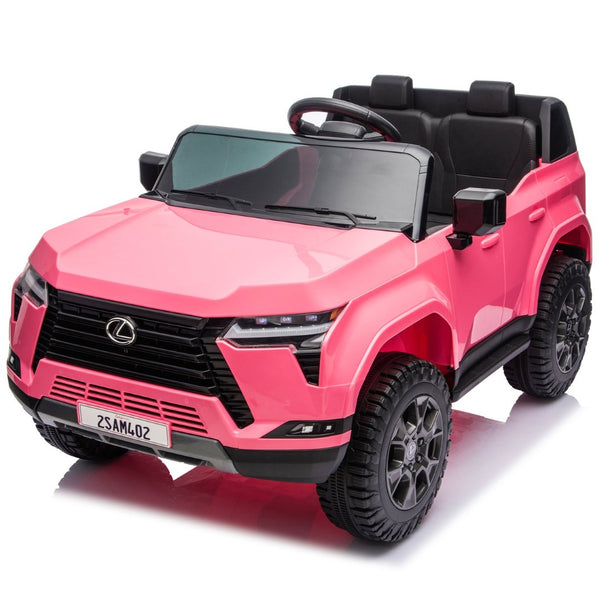 English Elm Lexus Gx550 Two Seat Kids Ride on with 24v Power Remote Control and Suspension Pink W1578P416225