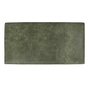 English Elm Morrison Large Rectangular Ottoman - Mid-Century Modern Leather Footrest & Coffee Table, Eco-Friendly B136P364269