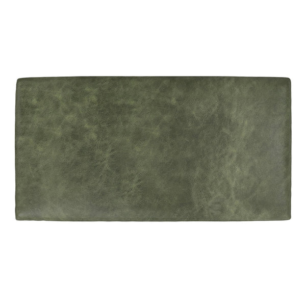 English Elm Morrison Large Rectangular Ottoman - Mid-Century Modern Leather Footrest & Coffee Table, Eco-Friendly B136P364269