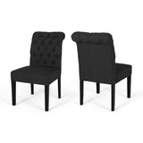 Christopher Knight Home® - Noble House - Broxton Tufted Rolltop Dining Chairs - Set of 2