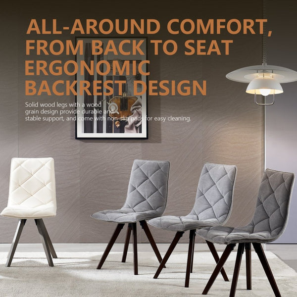 English Elm Dining Chairs Set of 2 Scandinavian Oak Leg Upholstered Seats for Modern Interiors W5630P456175
