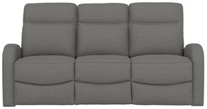 English Elm Brown Dual Reclining Sofa with Pillow Back Cushions and Pull Tab Seats for Living Rooms Gray B361P483238