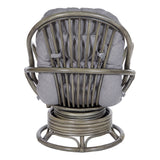 OSP Home Furnishings Tahiti Rattan Swivel Rocker Grey