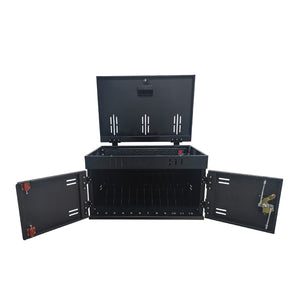 English Elm 12-device Steel Locking Charging Cabinet with Surge Protection for Classroom Use W509P145763