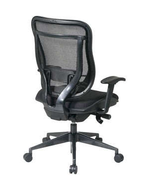 OSP Home Furnishings Executive High Back Mesh Office Chair with Ergonomic Lumbar Support and Synchro Tilt Control 818-31G9C18P