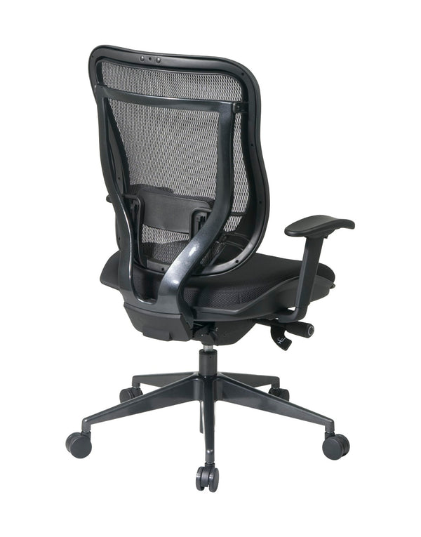 OSP Home Furnishings Executive High Back Mesh Office Chair with Ergonomic Lumbar Support and Synchro Tilt Control 818-31G9C18P