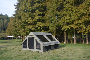 English Elm 9.8x13ft Inflatable Glamping Tent Oxford Fabric 4 Season Waterproof Family Cabin W640P244844