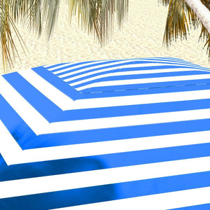 English Elm Outsunny 5.9' X 5.9' Portable Beach Umbrella Cabana With Uv Protection, Vents, Sandbags & Carry Bag W2225P174271-GIGA