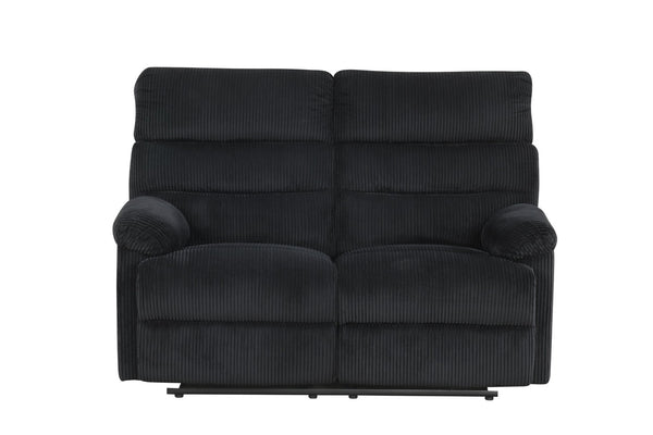 English Elm Lucie Velvet Corded Reclining Loveseat for Dens and Media Rooms Plush Textured Seating B078P473029
