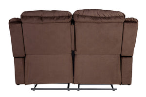 English Elm Manual Reclining Loveseat Velvet Tufted Pillow Arms Usb Port Living Room B011P468568