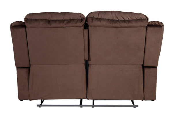 English Elm Manual Reclining Loveseat Velvet Tufted Pillow Arms Usb Port Living Room B011P468568