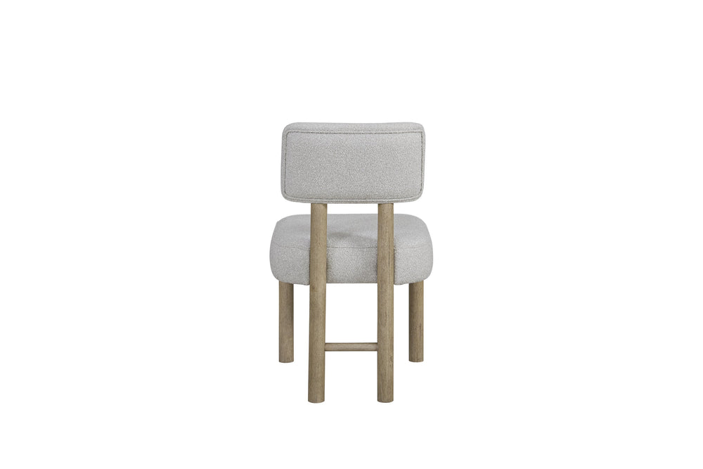 English Elm Upholstered Chair with English Knotty Oak Frame, Performance Fabric Seat & Back, Light Natural Finish Oak 41.5 L x 21.75 W x 14.25 H B2699P401371