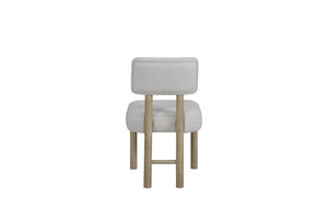 English Elm Upholstered Chair with English Knotty Oak Frame, Performance Fabric Seat & Back, Light Natural Finish Oak 41.5 L x 21.75 W x 14.25 H B2699P401371