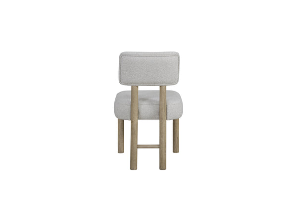 English Elm Upholstered Chair with English Knotty Oak Frame, Performance Fabric Seat & Back, Light Natural Finish Oak 41.5 L x 21.75 W x 14.25 H B2699P401371