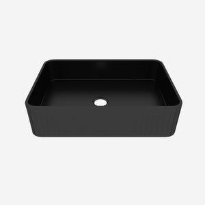 English Elm Bb17, Glossy Black Ceramic Vessel Basin for Modern Bathroom Vanity Countertop W1865P356025