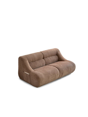 English Elm Shoes Chenille Memory Foam Loveseat Deep Seat Sofa for Apartments and Small Living Rooms Brown W668P381958