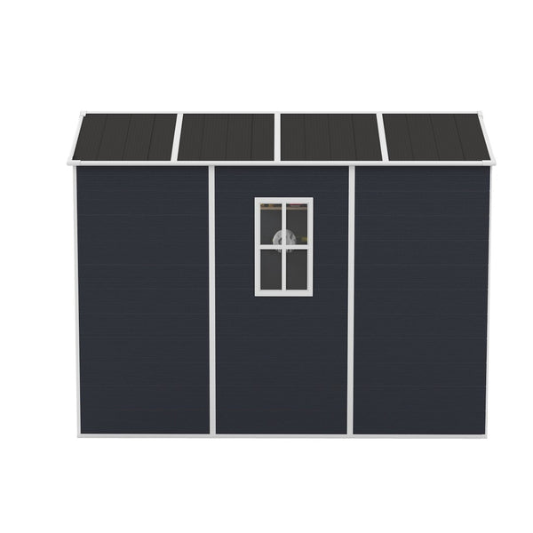 English Elm Campcraft Outdoor Resin Storage Shed with Hd Windows Uv Resistant Polypropylene Build W1598S00027