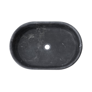 English Elm Luxury Solid Marble Vessel Sink Wavy Organic Stone Basin Matte Honed Vanity Bowl W1696P408022