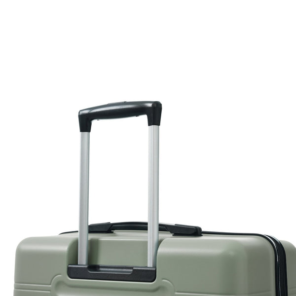 English Elm 6 Piece Hardshell Abs Travel Set with Spinner Wheels Combination Lock and Toiletry Bag Light Green N732P391465Y